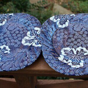 Two blue and white plates from Portugal